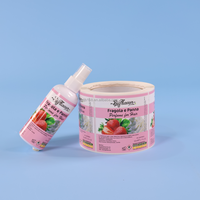 Autocollant en vinyle avec logo personnalisé : étiquettes personnalisées pour emballages cosmétiques pour flacons de lotion en PET