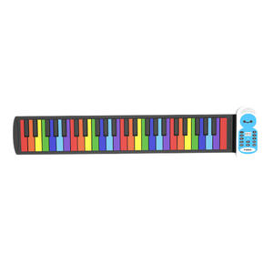 Konix-Instrumento de <span class=keywords><strong>piano</strong></span> en línea arcoíris para niños, micrófono de <span class=keywords><strong>piano</strong></span> de juguete, divertido teclado musical, <span class=keywords><strong>mini</strong></span> <span class=keywords><strong>piano</strong></span> enrollable eléctrico barato - Product Image 4