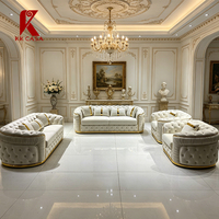 Canapé Chesterfield en velours de luxe nordique, capitonné, pour salon, meubles avec cadre doré, ensemble de canapés sectionnels modernes