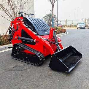 संकीर्ण रिक्त स्थान के लिए 1 वर्ष की वारंटी के साथ क्रॉलर लोडर मिनी स्किड स्टीड, सुविधाजनक उपयोग कोर इंजन घटकों के लिए - Product Image 3