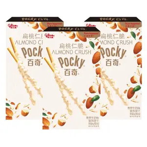 48g Exotic Snacks Pocky Chocolate Chips Biscuits Sandwich Hazelnut Flavor Wafers Sugar Type Wafer Sticks Packaged in Box