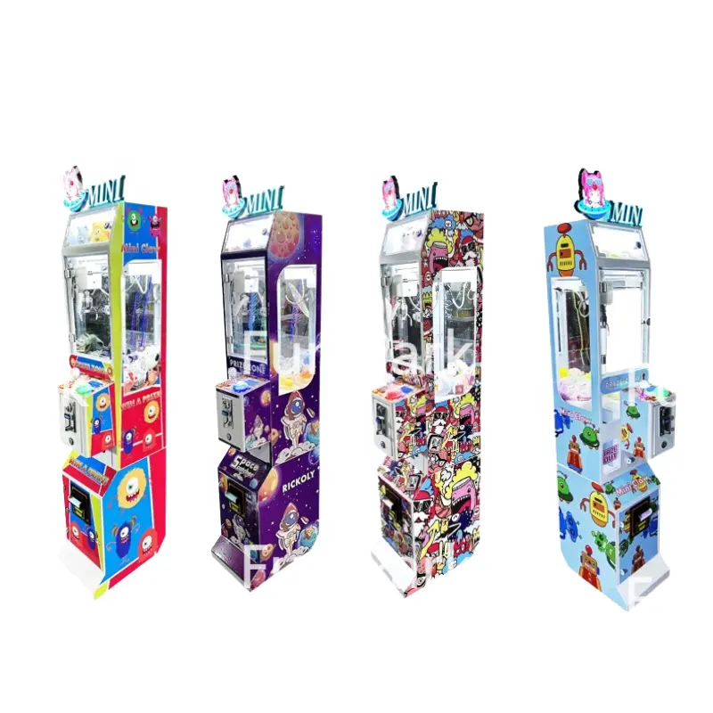 OEM ODM 서비스 동전 작동 장난감 세계 사탕 자판기 인형 집을위한 미니 발톱 기계 대량 사용자 정의