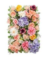 Fleurs artificielles en plastique de haute qualité pour décor de mariage mur de fleurs artificielles enroulable