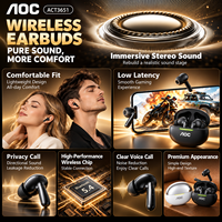 Écouteurs sans fil TWS avec logo personnalisé, écouteurs HiFi 5.4, haut-parleur de 13 mm, marque privée OEM ODM, vente en gros d'écouteurs