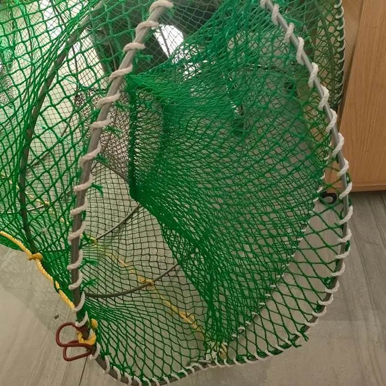 60*43*22cm 90*60 * 30cn piège à crabe renforcé Cage à ressort de pêche Cage à poisson flottant carré pliant Cage à ressort piège à crabe