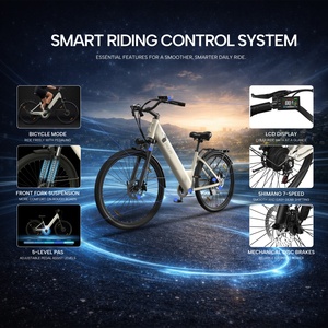 Bicicleta Eléctrica Urbana PIXAR C1 Shimano de 7 Velocidades, 36V 250W, con Batería de 13Ah, Alcance de 65KM, Frenos de Disco, para Desplazamientos Diarios - Product Image 5