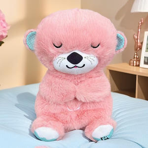 Osito de Peluche de Nutria Pequeña que Respira, Lindo y Relajante, Relleno de Algodón PP, Tamaño Ajustable de 11-30 cm para Bebés y Niños para Dormir - Product Image 1