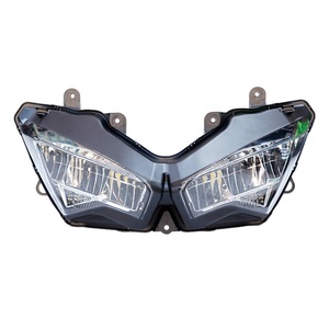 ไฟหน้ามอเตอร์ไซค์ Yongjin ความสว่างสูง สีดำ พร้อมไฟสูง/ต่ำ สำหรับ Kawasaki Ninja Z400 - Product Image 1