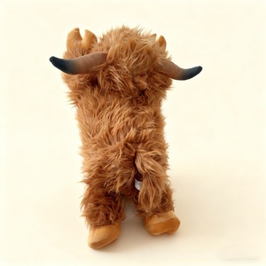 Nouvelle Peluche Cheval des Highlands écossais, Rembourrée en Coton PP, Brodée, Réaliste, Douce et Cuddly, Jouet de Ferme - Product Image 6