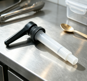 Pompe à sirop et confiture noire 41/400, distributeur à dose fixe 10/15/20/30 ml pour sirop de fruits pulpeux et fruités, bouteille de 750 ml, pour café et bubble tea - Product Image 4