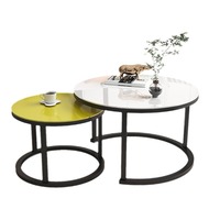 Mobilier moderne de salon, cadre en métal, table basse, combinaison pour une utilisation à l'intérieur-pour la réception, l'espace mère enfant