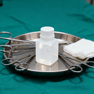 Flacons de pilules de pharmacie de forme carrée en HDPE blanc PET de 30ml avec bouchon à vis Emballage de médecine solide Traitement de sérigraphie liquide - Product Image 6