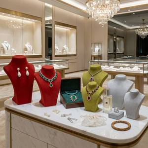 Expositor de Collares para Maniquí de Joyería, Soporte de Cuello para Joyas, Contenedor de Almacenamiento, Accesorios de Decoración para Tiendas, Venta al por Mayor - Product Image 1