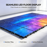 Écran LED modulaire couleur pour piste de danse, étanche IP65, résolution 4K, garantie 2 ans - Installation rapide, écran de sol portable pour