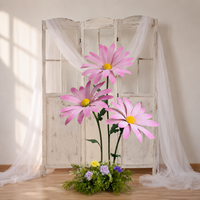 Lot de fleurs géantes autoportantes en mousse EVA pour allée de mariage, événements et vitrines - Vente en gros