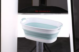 Bassin de voyage en plastique épaissi de ménage de <span class=keywords><strong>baignoire</strong></span> de bébé <span class=keywords><strong>pliable</strong></span> portatif pour des baignoires de blanchisserie sur le pouce - Product Image 2