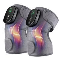 Ceinture de massage électrique sans fil pour les genoux, soulagement de la douleur arthritique, coussinets chauffants vibrants pour les épaules, les coudes et les genoux
