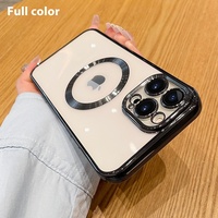 Coque de protection créative antichoc à couverture intégrale pour téléphone portable, étui magnétique pour iPhone 15 Pro Max 16 13 12