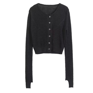 Runwaylover 2904 Cardigan in <span class=keywords><strong>maglia</strong></span> <span class=keywords><strong>trasparente</strong></span> da 2024 donna primavera estate - Product Image 3