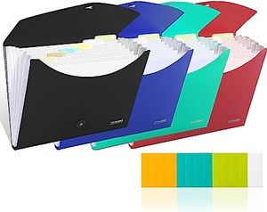 Accordion <strong>File</strong> <strong>Organizer</strong> With Pockets Letter Size/A4 Expanding Plastic <strong>File</strong> Folder With Index Tab For Business Office
