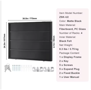 Vitrine de présentation <span class=keywords><strong>pour</strong></span> cartes de sport, 36 cartes gradées, cadre <span class=keywords><strong>en</strong></span> <span class=keywords><strong>bois</strong></span> avec acrylique transparent, vitrine portable - Product Image 3