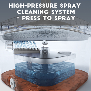 Okkihome Quay Lau Và Xô Riêng Biệt Bẩn Và Nước Sạch Với Rộng Có Thể Gập Lại Xử Lý Và 2 Có Thể Thay Thế Lau Miếng Đệm - Product Image 3