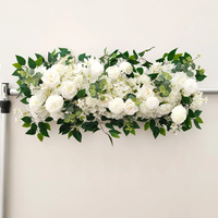 Decoración de Pared con Rosas Altamente Realistas, Arreglo Floral Largo, Centro de Mesa, Decoración para Salas de Exposiciones y Escaparates