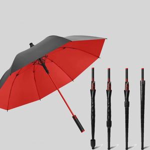 Parapluie de golf noir anti-UV à ouverture automatique, personnalisé BSCI, imperméable, coupe-vent, protection contre la pluie, commande semi-automatique - Product Image 1