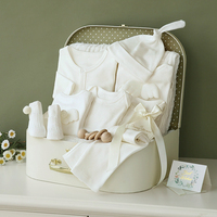 Boîte de luxe en carton pour vêtements de bébé, petit valise en papier avec poignée, cadeaux