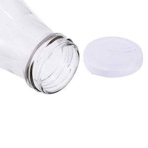 大1000毫升透明玻璃瓶，用于冰沙酸奶牛奶果汁苏打饮料，带螺帽和密封 - Product Image 3