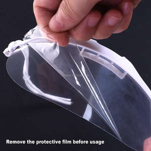 <span class=keywords><strong>Spit</strong></span> Guard Cubierta de boca transparente Higiene DE LOS ALIMENTOS Protector bucal Cubierta de plástico Protector de alimentos Uso en la cocina Spa Clinic - Product Image 3