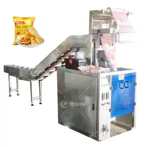 Цепные ковшовые типа вертикальный азота воздуха заполнения полиэтиленовые пакеты производства картофельных чипсов типа полоски упаковочная машина