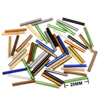 Groothandel 20Mm Lange Bugel Kralen Tube Tsjechische Glas Kralen Voor Sieraden Maken Diy Accessoires