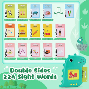 Kids Toddler Talking Flash Cards Talking Flash <strong>Dinosaur</strong> Cards Speech <strong>Therapy</strong> Toys Preschool Learning Educational Toys - Product Image 5