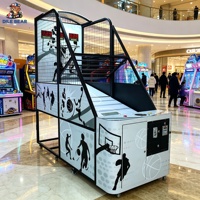 Système de notation numérique avec structure en acier et roues mobiles pour centre commercial, salle de jeux, centre de divertissement, basketball intérieur commercial