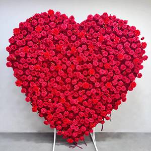 Venta caliente en forma de corazón rosa y Rosa Blanca <span class=keywords><strong>Wallflowers</strong></span>, decoraciones de arco de boda de fábrica asequibles para bodas en el jardín del hogar - Product Image 3