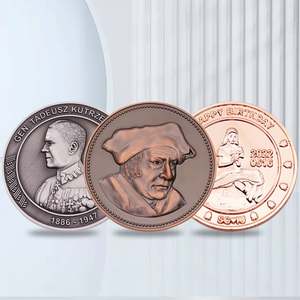 Monedas Metálicas con Diseño de Logotipo Gratuito, Esmalte Suave 3D, Baño de Oro Rosa, Borde Cortado a Cuerda, Moneda Conmemorativa Personalizada con Retrato - Product Image 1