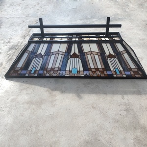 Lustre Tiffany à hauteur réglable en verre teinté, 6 lumières, pour table de billard, salle à manger et salle de snooker - Product Image 5