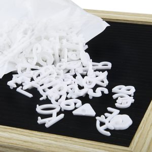 信口板毛毡信口板10x 10英寸可变木制留言板标牌木框壁挂展示架 (黑色) - Product Image 3
