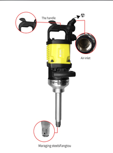 Clé à chocs pneumatique robuste sans goupille, longue anse, couple max. 4800 Nm, pour réparation de <span class=keywords><strong>pneus</strong></span> de camions et bus - Product Image 5