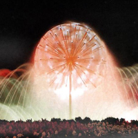 Air Mancur Dandelion Taman Bahan Stainless Steel Laris Manis, Air Mancur Kolam Dandelion untuk Taman, Kebun, Hotel, Mal