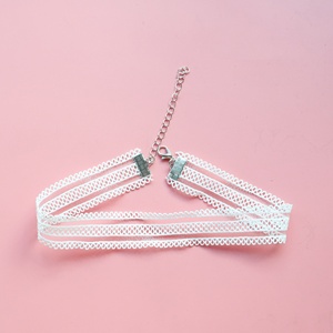 Kalung Choker Renda Bunga Putih Elegan untuk Wanita - Product Image 6