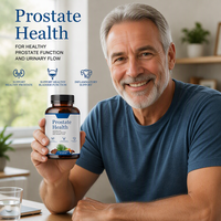 Capsules à base de plantes pour hommes, marque privée, en gros, avec du palmier nain pour le soutien de la santé de la prostate et du bien-être urinaire, complément alimentaire