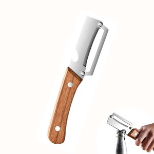 Ustensile de cuisine en acier inoxydable 2 en 1, couteau manuel pour légumes, pommes de terre, canne à sucre, fruits, éplucheur d'asperges et de citrouille avec ouvre-bouteille - Product Image 6