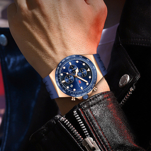 <span class=keywords><strong>MINI</strong></span> <span class=keywords><strong>FOCUS</strong></span> MF0488G Relojes deportivos a prueba de agua Cronógrafo Esfera luminosa Fecha Correa de silicona de moda <span class=keywords><strong>Reloj</strong></span> de cuarzo de lujo para hombre - Product Image 6