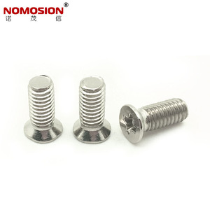 NOMOSION 304 Stainless Steel <b>Flat</b> Head <b>Screws</b> KM4x10 Metric Class 8.8 Standard Thread Plain Finish - Product Image 3