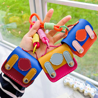 Nouveau Mini Sac à Main Porte-clés en Cuir 2026, Porte-monnaie, Étui pour Écouteurs, Mini Sac de Rangement Carré, Breloque