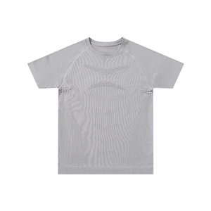 T-shirt de sport musculation 3D sans couture en maille haute élasticité, respirant et à séchage rapide, manches courtes, collection été 2026 - Product Image 2