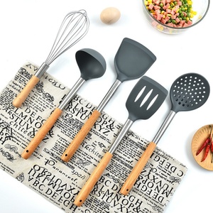 Wholesale Kitchen Utensils Set Non Stick Kitchen Utensils Kitchen <b>Silicone</b> Spoons Utensils Set for Cooking - Product Image 6
