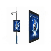 Meilleure vente de poteau lumineux LED publicitaire écran d'affichage contrôle intelligent sans fil poteau de rue extérieur écran LED d'affichage
